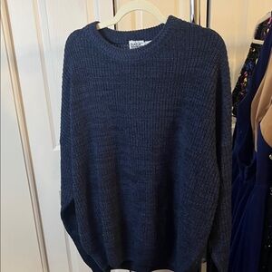 Basic Editions Dark Blue Acrylic Sweater